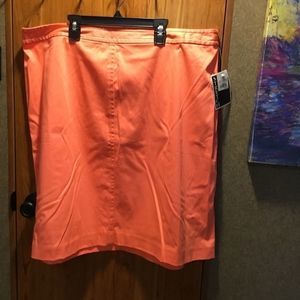 NWT Cato’s Carolina Blues Brand Orange Skirt  20W